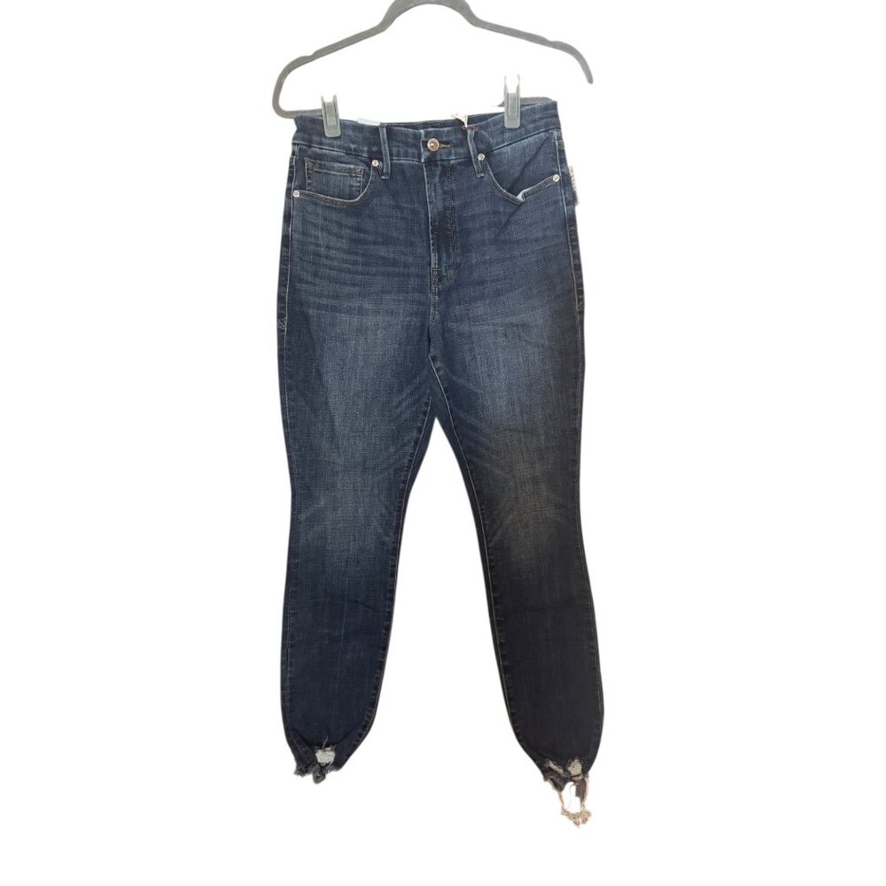 NWT Good American Good Legs Dark Wash Skinny Jeans Size 12 / 31 Womens